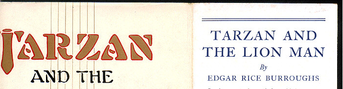 Type 3 - Tarzan and the Lion Man