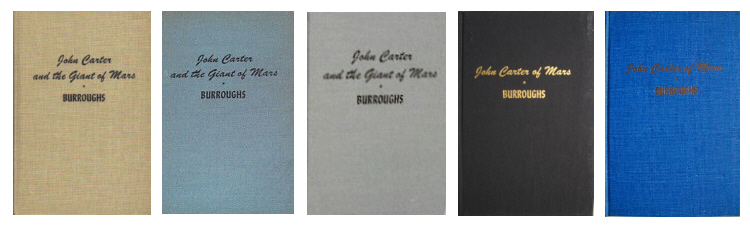John Carter of Mars variants