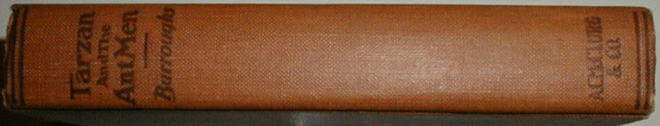 Tarzan and the Ant Men spine