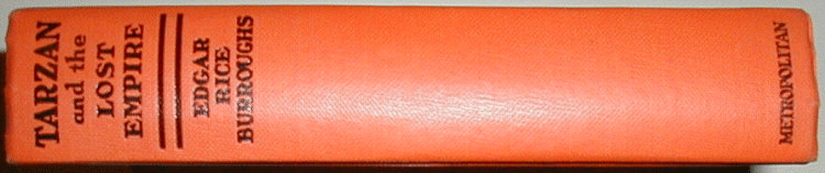 Tarzan and the Lost Empire spine