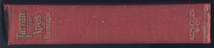 Tarzan of the Apes spine
