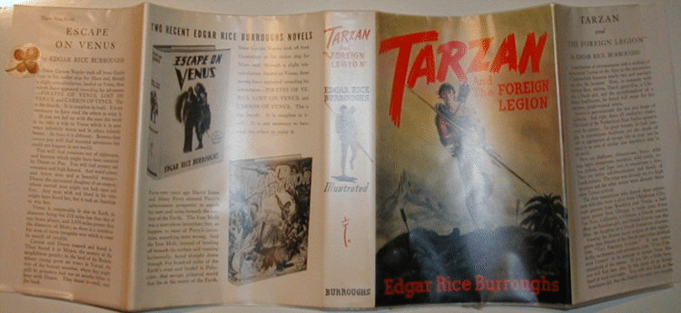 Tarzan and the Foreign Legion dust jacket