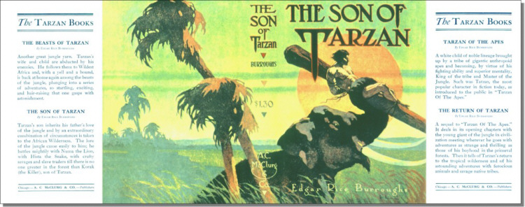 The Son of Tarzan dust jacket