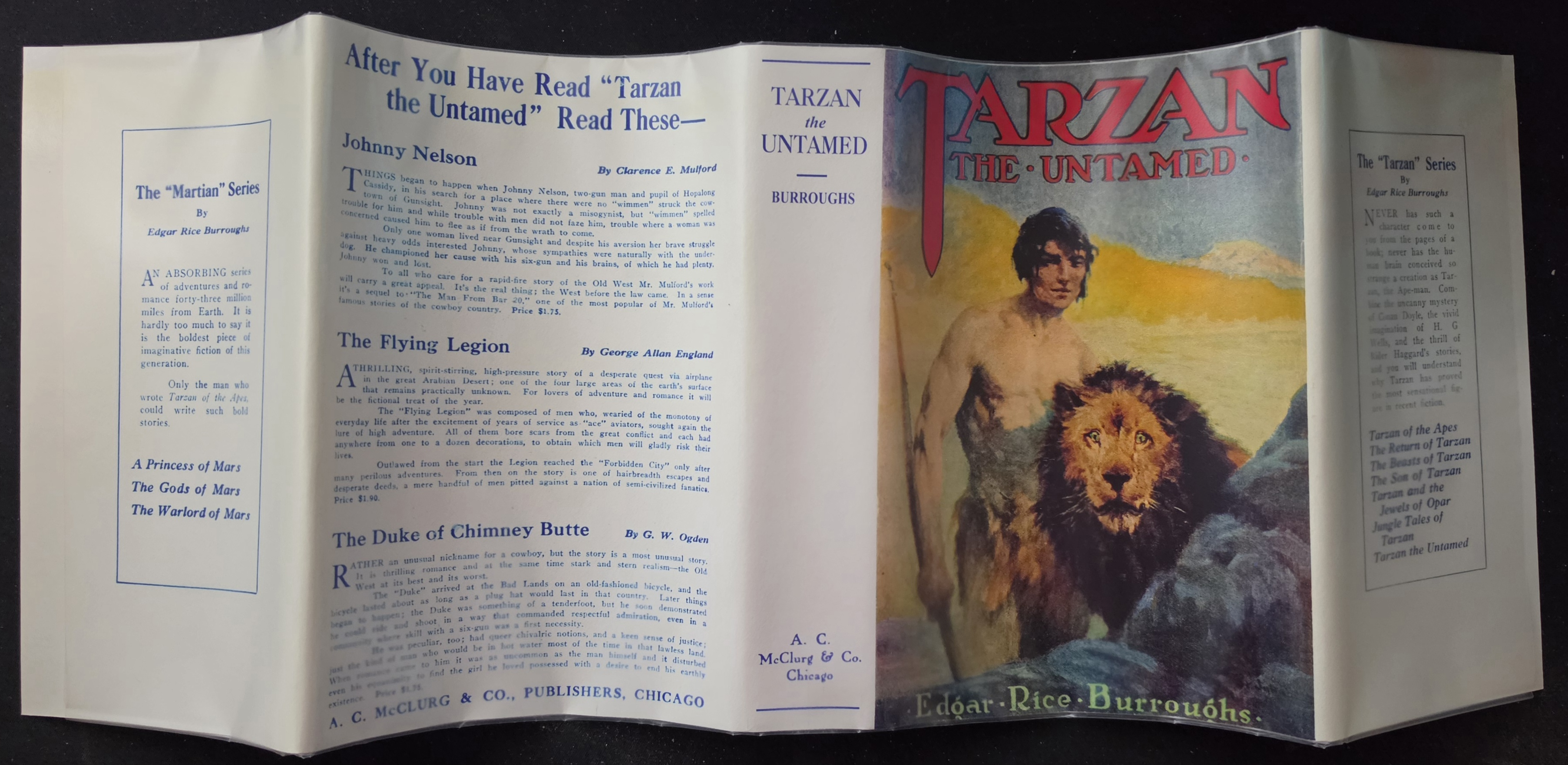 Tarzan the Untamed dust jacket